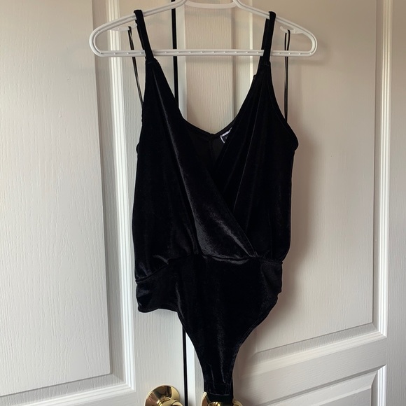 Black Velvet Body Suit - Picture 2 of 3